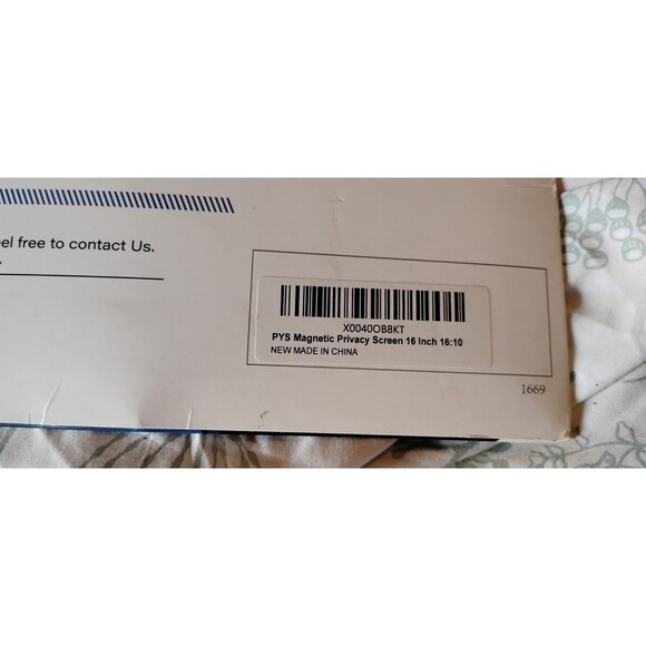 Magnetic Laptop Privacy Screen 16 Inch 16:10 Ratio  Removable Anti-glare Blue Li - Picture 11 of 11